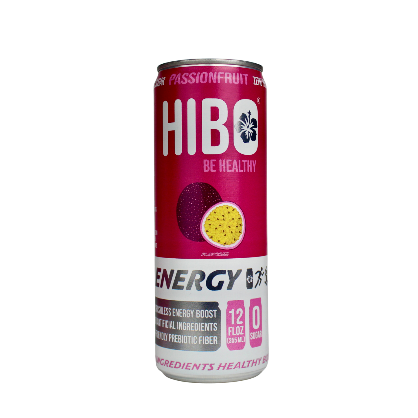 All-Natural Zero Sugar Energy Drink HIBO PASSIONFRUIT