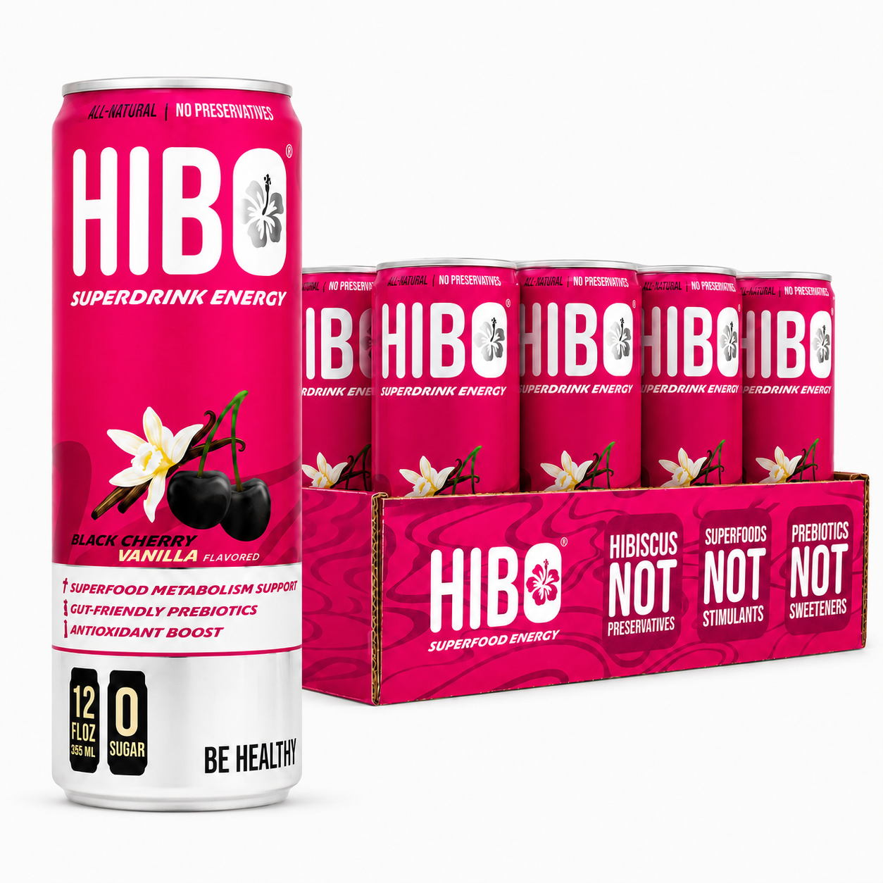 HIBO Superfood Energy Black Cherry Vanilla (Sugar-Free)