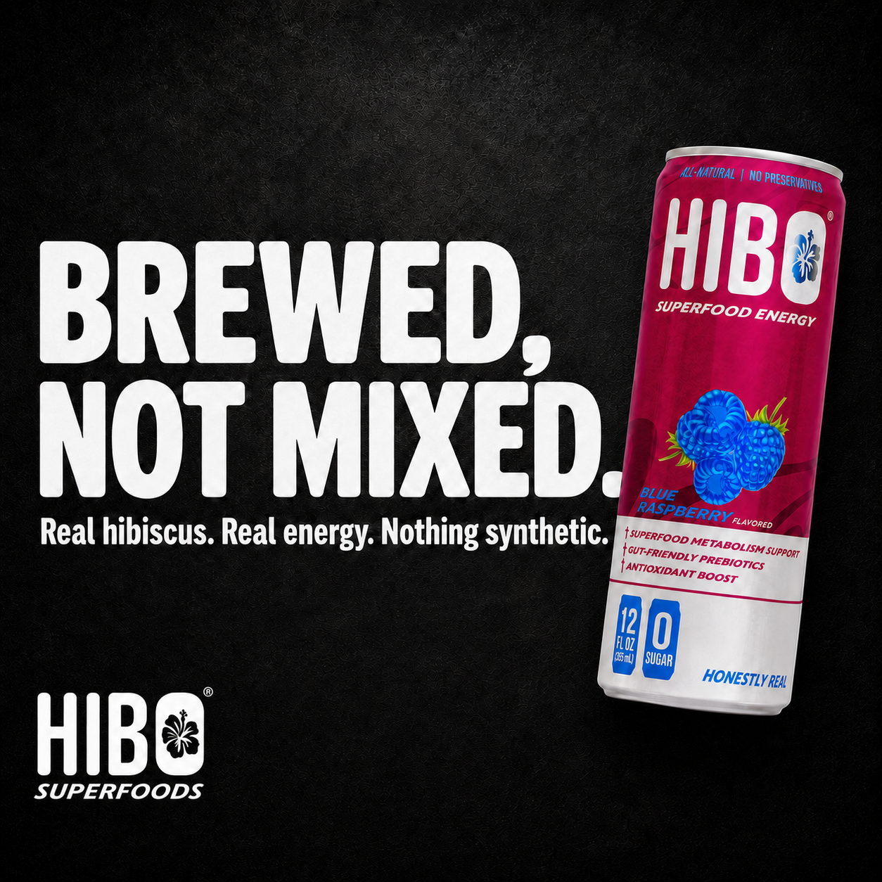 HIBO Superfood Energy Blue Raspberry (Sugar-Free)