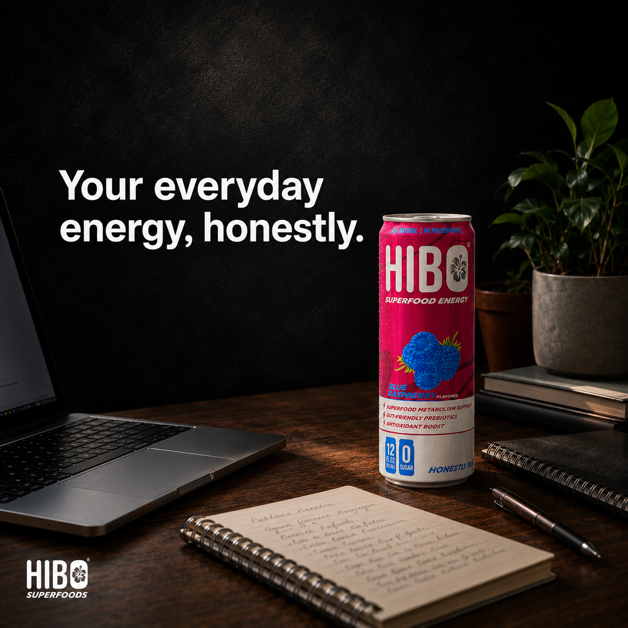 HIBO Superfood Energy Blue Raspberry (Sugar-Free)