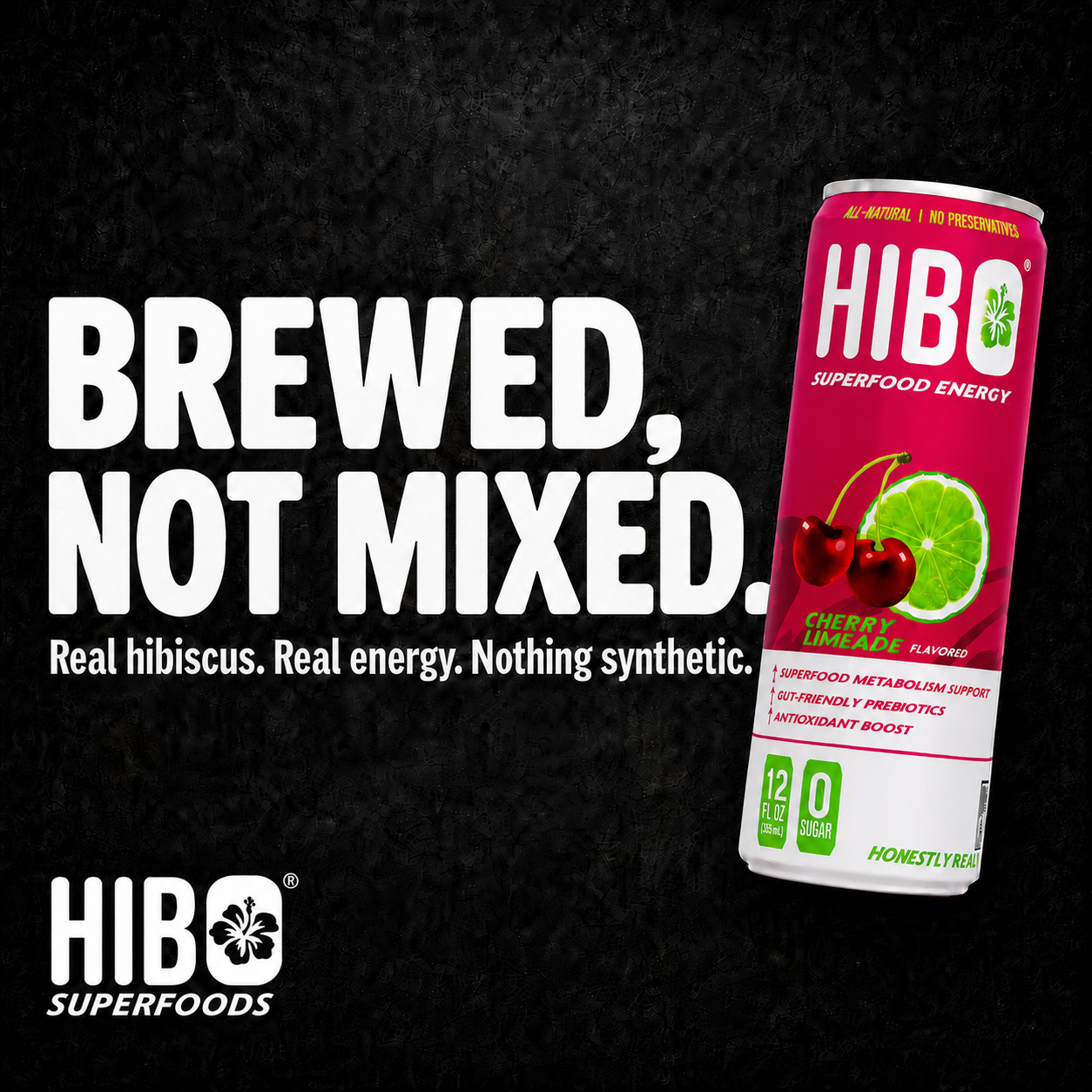 HIBO Superfood Energy Cherry Limeade (Sugar-Free)