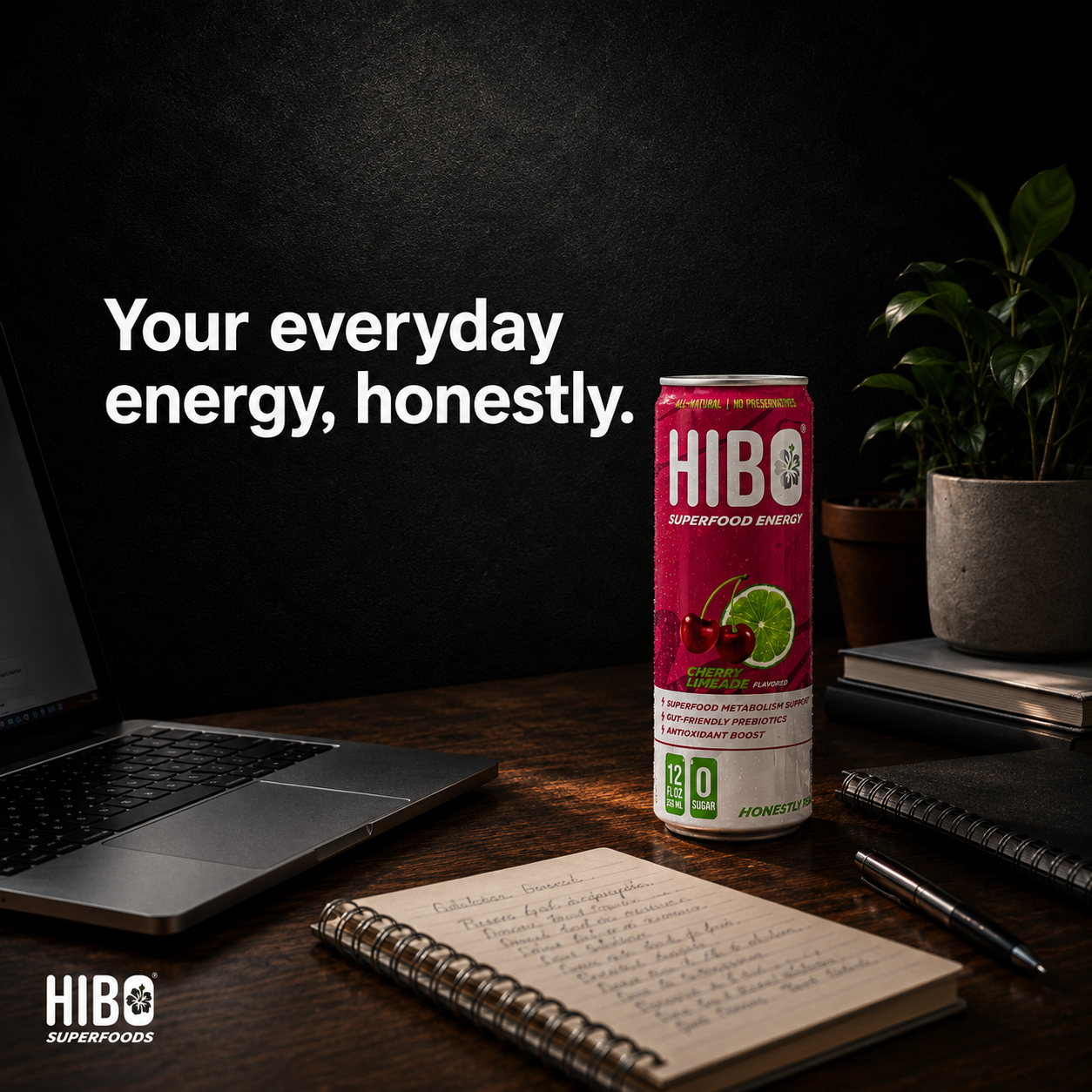 HIBO Superfood Energy Cherry Limeade (Sugar-Free)