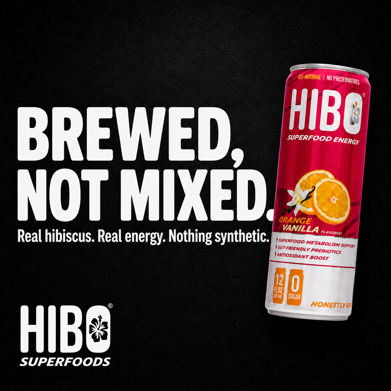 HIBO Superfood Energy Orange Vanilla (Sugar-Free)