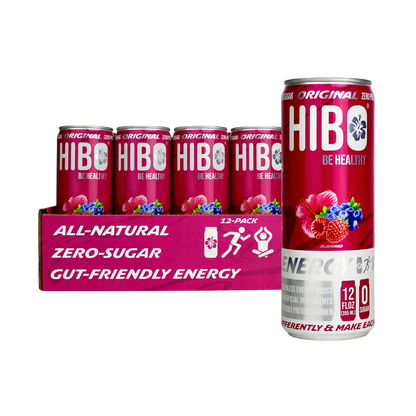 All-Natural Zero Sugar Energy Drink HIBO ORIGINAL (Mixed Berry)