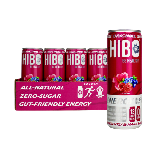 All-Natural Zero Sugar Energy Drink HIBO ORIGINAL (Mixed Berry)