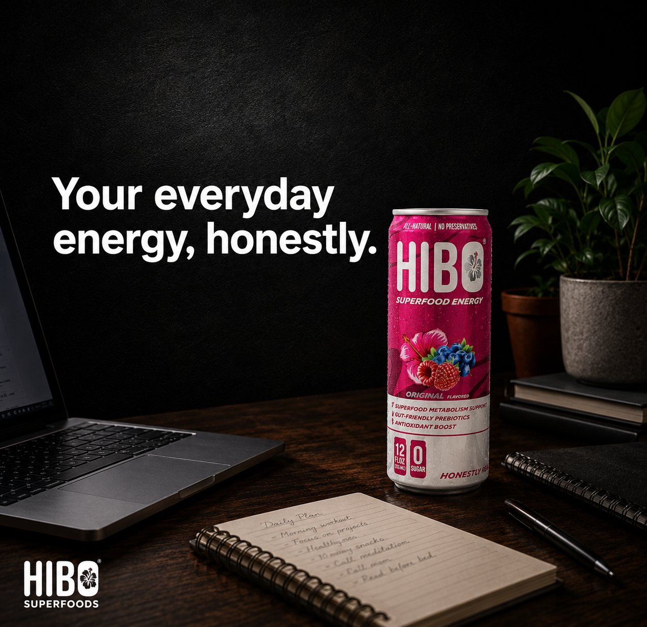 HIBO Superfood Energy Original Berry (Sugar-Free)