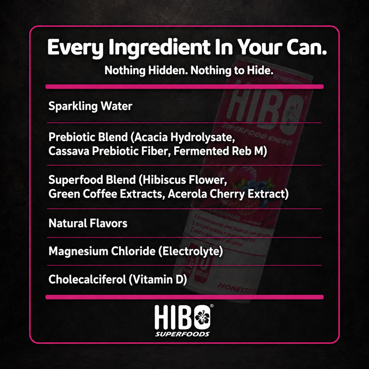 HIBO Superfood Energy Original Berry (Sugar-Free)