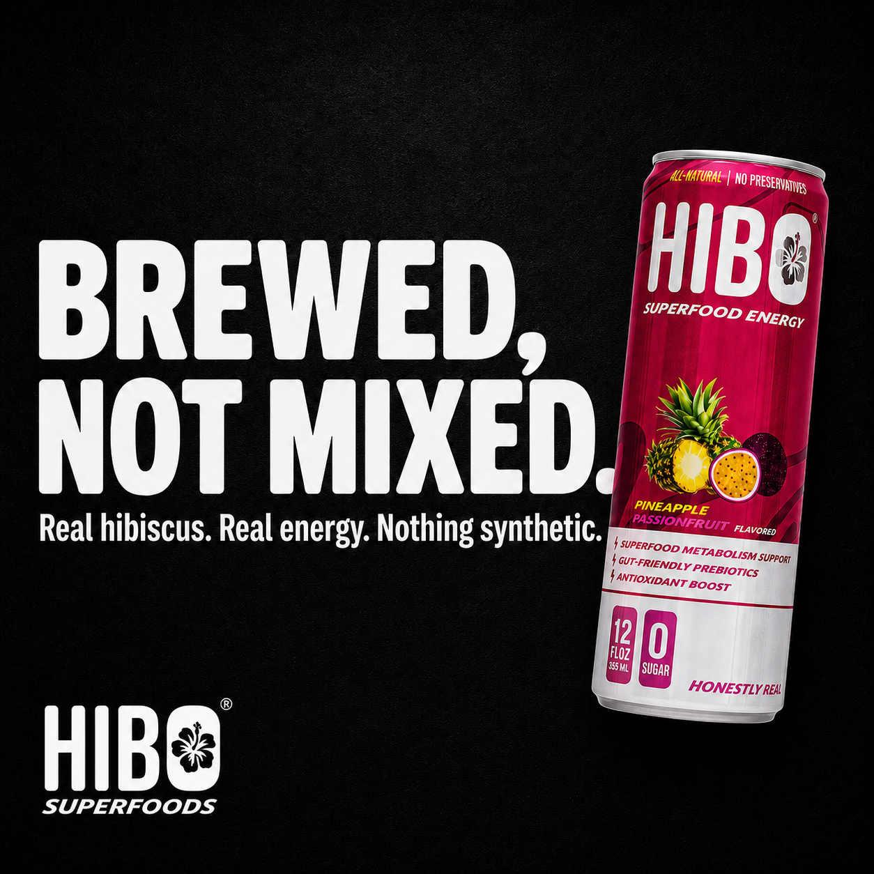 HIBO Superfood Energy Pineapple Passionfruit (Sugar-Free)