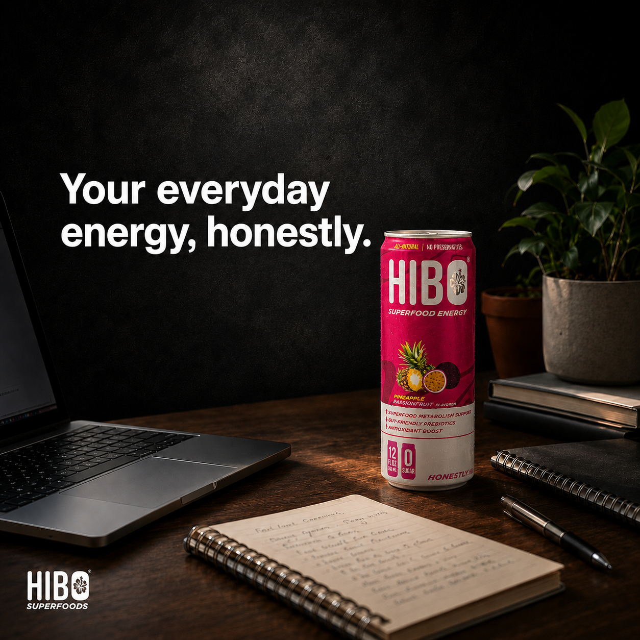 HIBO Superfood Energy Pineapple Passionfruit (Sugar-Free)
