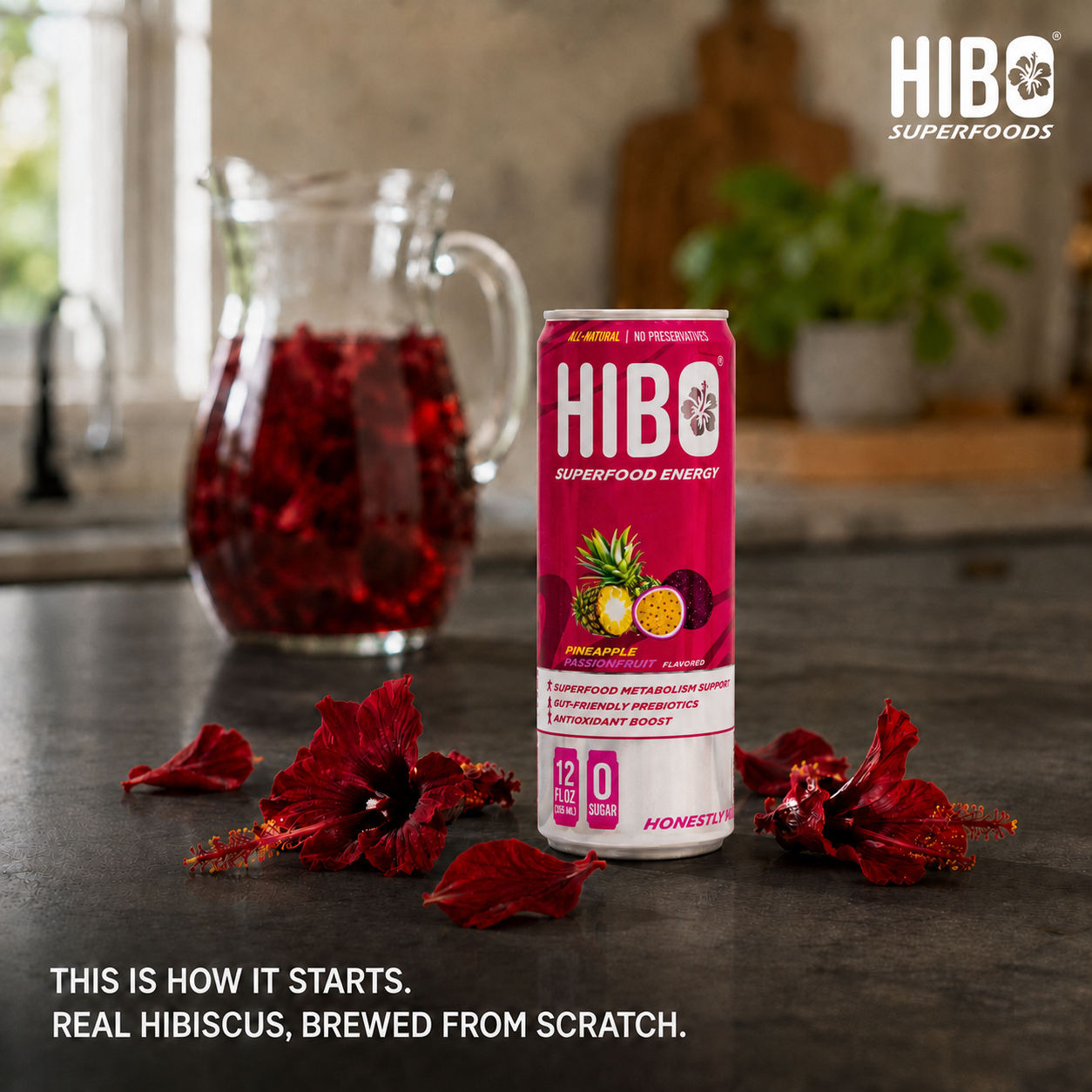 HIBO Superfood Energy Pineapple Passionfruit (Sugar-Free)