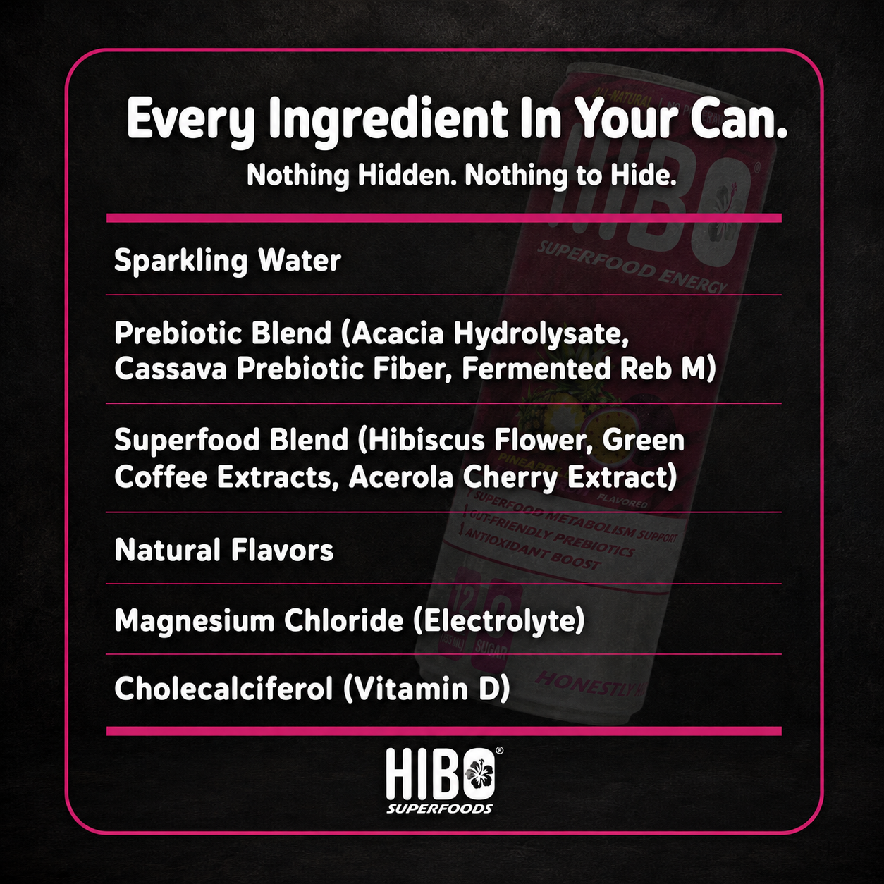 HIBO Superfood Energy Pineapple Passionfruit (Sugar-Free)