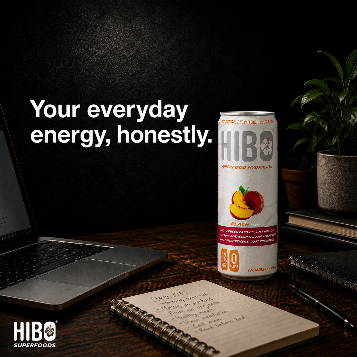 HIBO Superfood Hydration Peach (Sugar-Free)