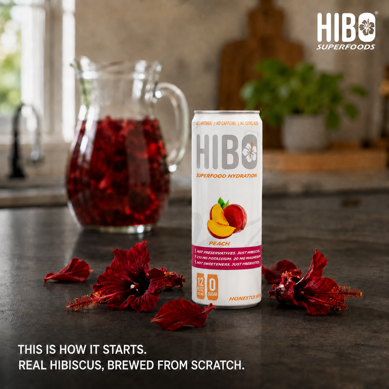 HIBO Superfood Hydration Peach (Sugar-Free)