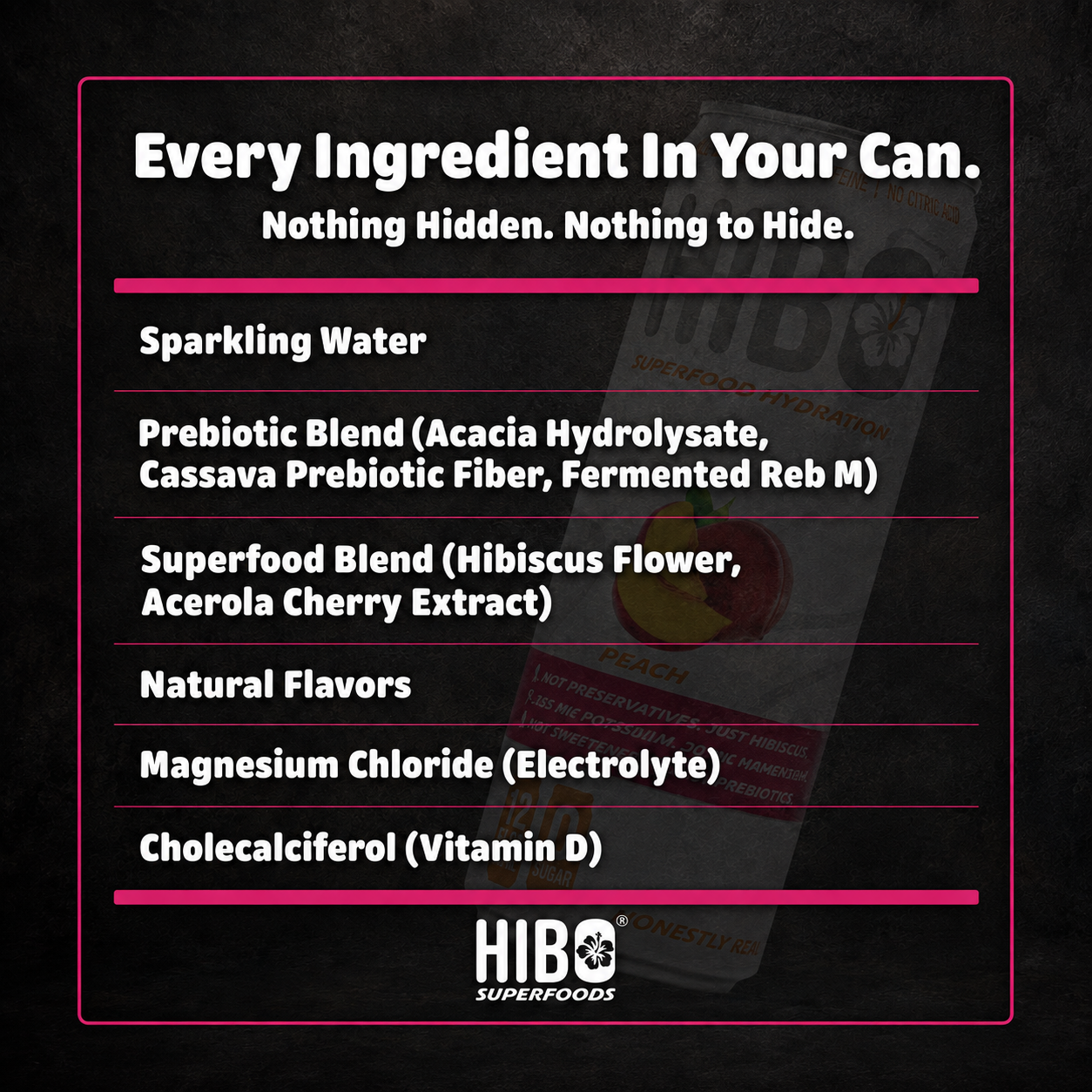 HIBO Superfood Hydration Peach (Sugar-Free)