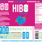 All-Natural Zero Sugar Energy Drink HIBO BLUE RASPBERRY, 12 FL OZ - Preservative Free - Gut Healthy - Key Electrolytes Antioxidants & Vitamins - Organic Caffeine - 10 Calories