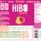 All-Natural Zero Sugar Energy Drink HIBO PEACH, 12 FL OZ - Preservative Free - Gut Healthy - Key Electrolytes Antioxidants & Vitamins - Organic Caffeine - 10 Calories