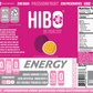 HIBO PASSIONFRUIT, Gut-Healthy Energy Drink 12 FL OZ - Sugar Free - Preservative Free - Artificial Free - Key Electrolytes Antioxidants & Vitamins - Organic Caffeine - 10 Calories