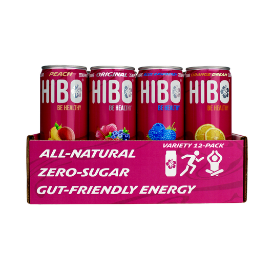 All-Natural Zero-Sugar Energy Drink, HIBO ENERGY VARIETY PACK